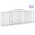 Coșuri gabion arcuite 12 buc, 300x50x100/120cm, fier galvanizat GartenMobel Dekor