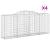 Coșuri gabion arcuite 4 buc. 300x50x120/140 cm, fier galvanizat GartenMobel Dekor
