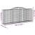 Coșuri gabion arcuite 12 buc. 300x50x120/140 cm fier galvanizat GartenMobel Dekor