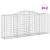 Coșuri gabion arcuite 12 buc. 300x50x120/140 cm fier galvanizat GartenMobel Dekor