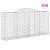 Coșuri gabion arcuite 30 buc, 300x50x140/160cm, fier galvanizat GartenMobel Dekor