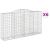 Coșuri gabion arcuite 6 buc, 300x50x160/180 cm, fier galvanizat GartenMobel Dekor