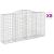 Coșuri gabion arcuite 8 buc, 300x50x160/180 cm, fier galvanizat GartenMobel Dekor