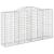 Coșuri gabion arcuite 12 buc, 300x50x160/180cm, fier galvanizat GartenMobel Dekor
