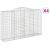 Coșuri gabion arcuite 4 buc, 300x50x180/200 cm, fier galvanizat GartenMobel Dekor