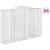 Coșuri gabion arcuite 4 buc. 300x50x200/220 cm, fier galvanizat GartenMobel Dekor