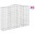 Coșuri gabion arcuite 6 buc. 300x50x200/220 cm, fier galvanizat GartenMobel Dekor