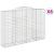 Coșuri gabion arcuite 8 buc. 300x50x200/220 cm fier galvanizat GartenMobel Dekor