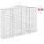 Coșuri gabion arcuite 10 buc. 300x50x200/220 cm fier galvanizat GartenMobel Dekor
