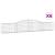 Coșuri gabion arcuite 6 buc, 400x30x60/80 cm, fier galvanizat GartenMobel Dekor