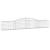 Coșuri gabion arcuite 8 buc, 400x30x60/80 cm, fier galvanizat GartenMobel Dekor