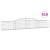 Coșuri gabion arcuite 10 buc, 400x30x60/80 cm, fier galvanizat GartenMobel Dekor