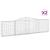 Coșuri gabion arcuite 2 buc, 400x30x100/120 cm fier galvanizat GartenMobel Dekor