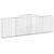 Coșuri gabion arcuite 10 buc. 400x30x120/140 cm fier galvanizat GartenMobel Dekor