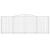 Coșuri gabion arcuite 2 buc, 400x30x140/160 cm, fier galvanizat GartenMobel Dekor