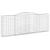 Coșuri gabion arcuite 2 buc, 400x30x140/160 cm, fier galvanizat GartenMobel Dekor