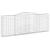 Coșuri gabion arcuite 8 buc, 400x30x140/160 cm, fier galvanizat GartenMobel Dekor