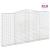 Coșuri gabion arcuite 10 buc, 400x30x220/240cm, fier galvanizat GartenMobel Dekor
