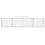 Coșuri gabion arcuite 2 buc, 400x50x80/100 cm, fier galvanizat GartenMobel Dekor