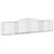 Coșuri gabion arcuite 4 buc, 400x50x80/100 cm, fier galvanizat GartenMobel Dekor