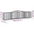 Coșuri gabion arcuite 4 buc, 400x50x80/100 cm, fier galvanizat GartenMobel Dekor