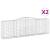 Coșuri gabion arcuite 2 buc, 400x50x120/140 cm, fier galvanizat GartenMobel Dekor