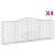Coșuri gabion arcuite 4 buc, 400x50x140/160 cm, fier galvanizat GartenMobel Dekor