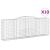 Coșuri gabion arcuite 10 buc, 400x50x140/160cm, fier galvanizat GartenMobel Dekor