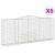 Coșuri gabion arcuite 6 buc. 400x50x160/180 cm, fier galvanizat GartenMobel Dekor