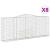 Coșuri gabion arcuite 8 buc. 400x50x160/180 cm, fier galvanizat GartenMobel Dekor