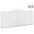 Coș gabion arcuit, 10 buc, 400x50x160/180 cm, fier galvanizat GartenMobel Dekor