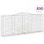Coșuri gabion arcuite, 20 buc, 400x50x160/180cm fier galvanizat GartenMobel Dekor