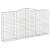 Coșuri gabion arcuite, 4 buc 400x50x200/220 cm, fier galvanizat GartenMobel Dekor