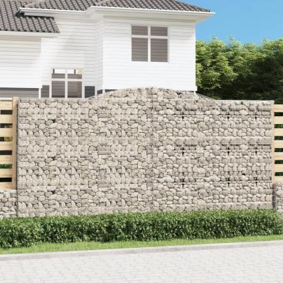 Coșuri gabion arcuite, 10 buc 400x50x200/220cm, fier galvanizat GartenMobel Dekor