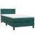 Pat box spring cu saltea, verde închis, 80x220 cm, catifea GartenMobel Dekor