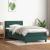 Pat box spring cu saltea, verde închis, 80x220 cm, catifea GartenMobel Dekor