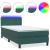 Pat box spring cu saltea, verde închis, 80x220 cm, catifea GartenMobel Dekor