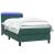 Pat box spring cu saltea, verde închis, 80x220 cm, catifea GartenMobel Dekor