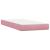 Pat box spring cu saltea, roz, 80x220 cm, catifea GartenMobel Dekor