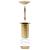 Ventil scurgere push, fără preaplin, auriu 6,4x6,4x9,1 cm GartenMobel Dekor
