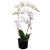 Plantă artificială orhidee cu ghiveci, 65 cm, alb GartenMobel Dekor