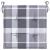 Perne de scaun, carouri gri, 6 buc., 40x40x3 cm, textil Oxford GartenMobel Dekor