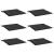 Perne scaune grădină 6 buc. negru 50x50x3 cm țesătură Oxford GartenMobel Dekor