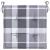 Perne de scaun, carouri gri, 2 buc., 50x50x3 cm, textil Oxford GartenMobel Dekor