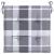 Perne de scaun, carouri gri, 6 buc., 50x50x3 cm, textil Oxford GartenMobel Dekor
