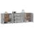 Servante, 3 piese, gri beton, lemn prelucrat GartenMobel Dekor
