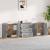 Servante, 3 piese, gri beton, lemn prelucrat GartenMobel Dekor