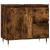 Set mobilier de baie, 3 piese, stejar fumuriu, lemn prelucrat GartenMobel Dekor