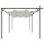 Pergola cu acoperiș retractabil, crem, 589x292x230 cm GartenMobel Dekor