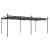 Pergola cu acoperiș retractabil, antracit, 589x292x230 cm GartenMobel Dekor